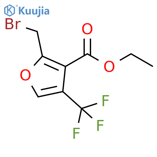 ethyl 2-(broMoMethyl)-4-(trifluoroMethyl)furan-3-carboxylate structure
