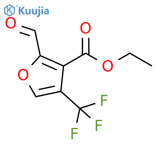 ethyl 2-forMyl-4-(trifluoroMethyl)furan-3-carboxylate structure