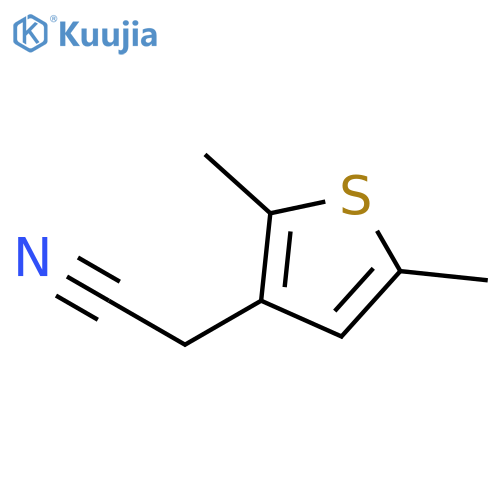 2-(2,5-dimethylthiophen-3-yl)acetonitrile structure
