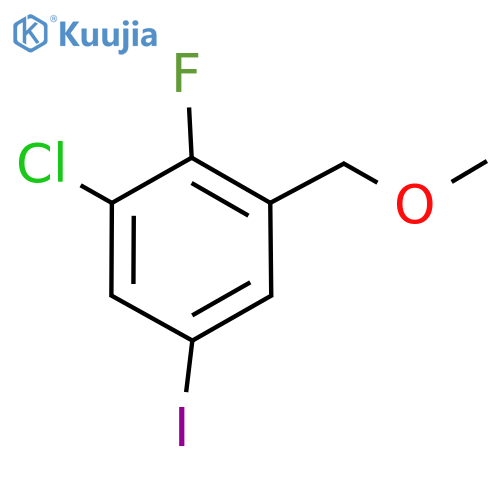 Benzene, 1-chloro-2-fluoro-5-iodo-3-(methoxymethyl)- structure