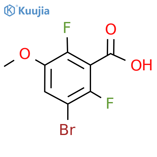 Benzoic acid, 3-bromo-2,6-difluoro-5-methoxy- structure