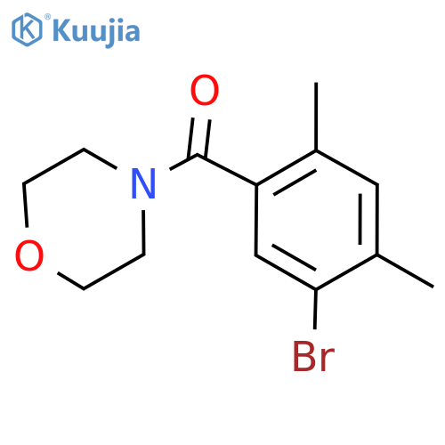 Methanone, (5-​bromo-​2,​4-​dimethylphenyl)​-​4-​morpholinyl- structure
