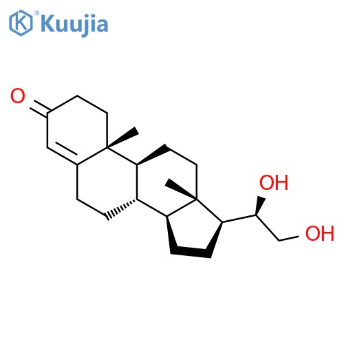 Pregn-4-en-3-one, 20,21-dihydroxy-, (20R)- structure