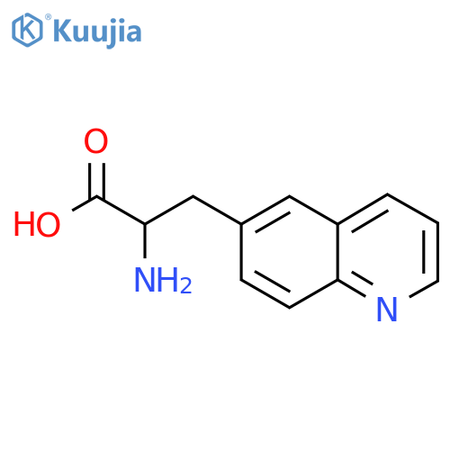 2-amino-3-(quinolin-6-yl)propanoic acid structure