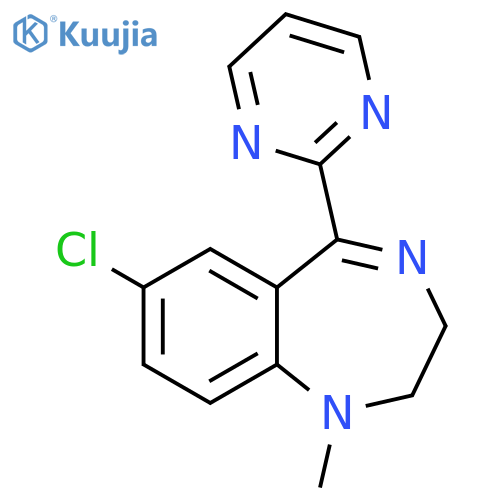 1H-1,4-Benzodiazepine,7-chloro-2,3-dihydro-1-methyl-5-(2-pyrimidinyl)- structure