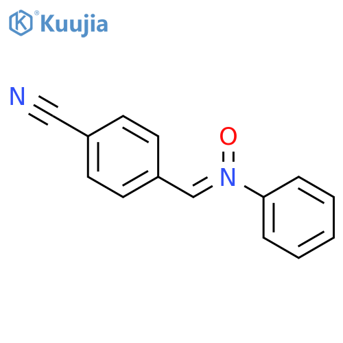 4-{[oxido(phenyl)-lambda~5~-azanylidene]methyl}benzonitrile structure