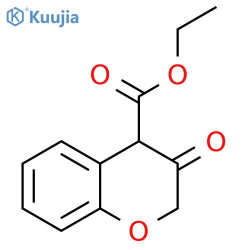 2H-1-Benzopyran-4-carboxylic acid, 3,4-dihydro-3-oxo-, ethyl ester structure