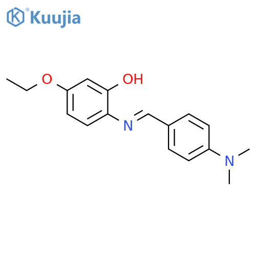 Phenol,2-[[[4-(dimethylamino)phenyl]methylene]amino]-5-ethoxy- structure