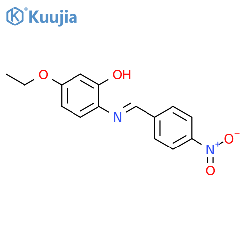 Phenol,5-ethoxy-2-[[(4-nitrophenyl)methylene]amino]- structure