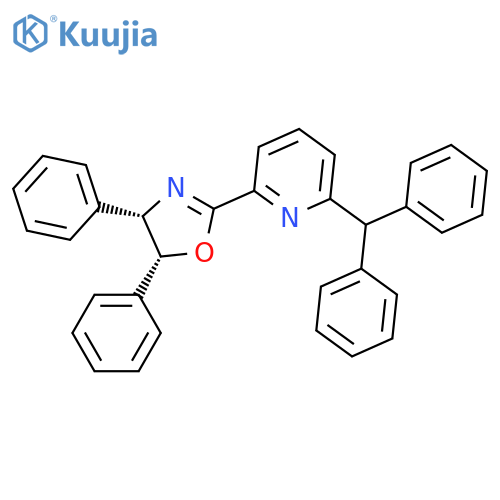 (4S,5R)-2-(6-Benzhydrylpyridin-2-yl)-4,5-diphenyl-4,5-dihydrooxazole structure
