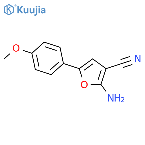 2-AMINO-5-(4-METHOXY-PHENYL)-FURAN-3-CARBONITRILE structure
