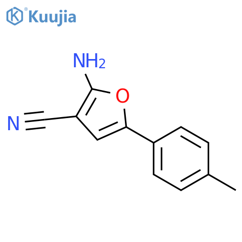 2-AMINO-5-P-TOLYL-FURAN-3-CARBONITRILE structure