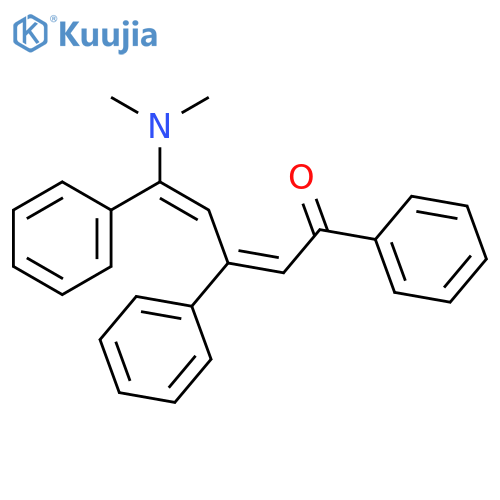 2,4-Pentadien-1-one, 5-(dimethylamino)-1,3,5-triphenyl- structure