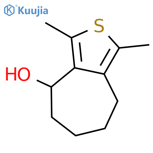 4H-Cyclohepta[c]thiophene-4-ol, 5,6,7,8-tetrahydro-1,3-dimethyl- structure