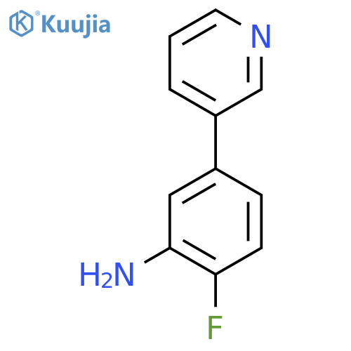 2-fluoro-5-(pyridin-3-yl)aniline structure
