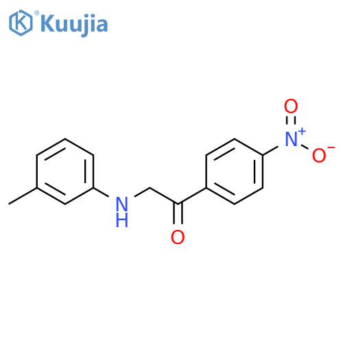 Ethanone, 2-[(3-methylphenyl)amino]-1-(4-nitrophenyl)- structure