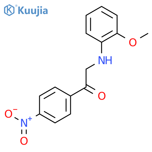 Ethanone, 2-[(2-methoxyphenyl)amino]-1-(4-nitrophenyl)- structure