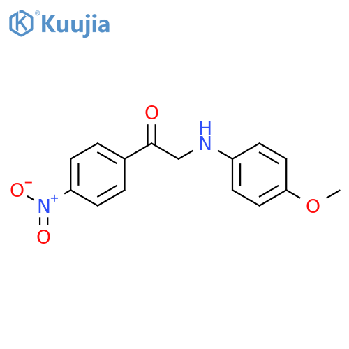 Ethanone, 2-[(4-methoxyphenyl)amino]-1-(4-nitrophenyl)- structure