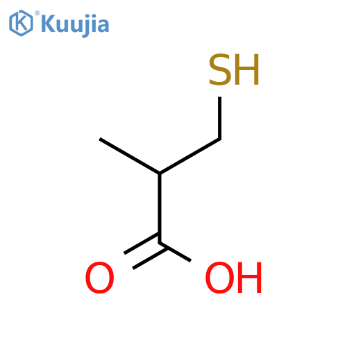 3-Mercapto-2-methylpropanoic Acid structure