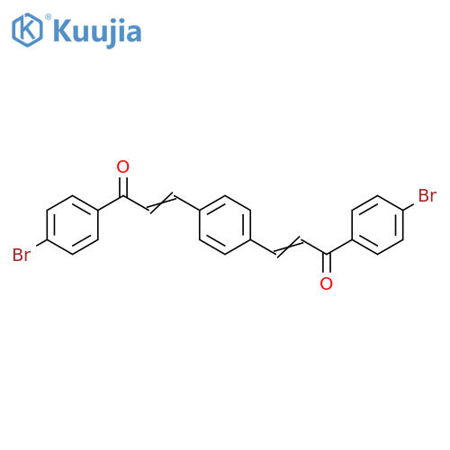 2-Propen-1-one, 3,3'-(1,4-phenylene)bis[1-(4-bromophenyl)- structure