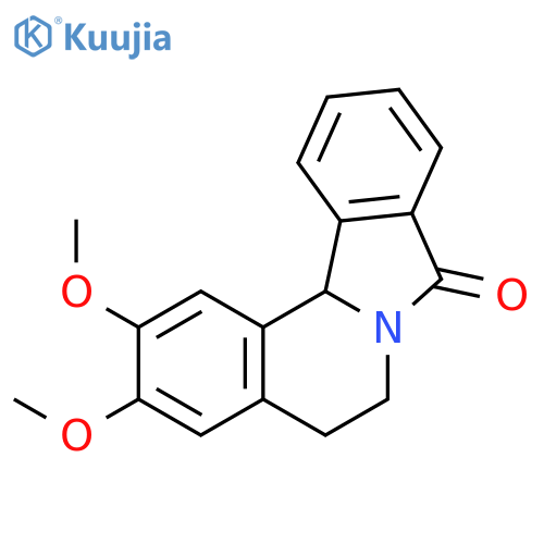 2,3-dimethoxy-5,12b-dihydroisoindolo[1,2-a]isoquinolin-8(6H)-one structure