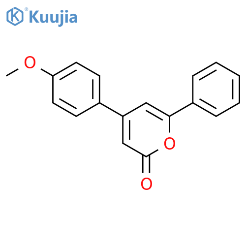 2H-Pyran-2-one, 4-(4-methoxyphenyl)-6-phenyl- structure