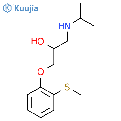 1-2-(Methylsulfanyl)phenoxy-3-(propan-2-yl)aminopropan-2-ol structure