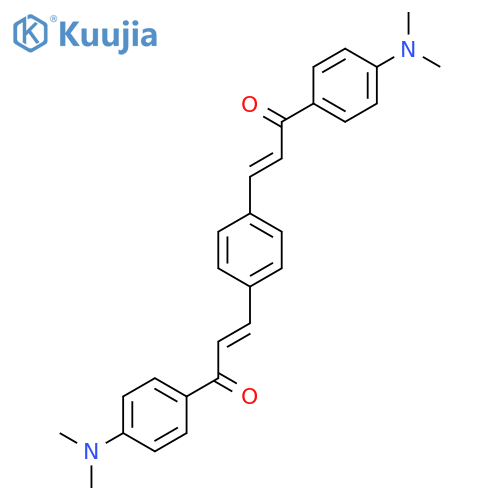 2-Propen-1-one, 3,3'-(1,4-phenylene)bis[1-[4-(dimethylamino)phenyl]- structure