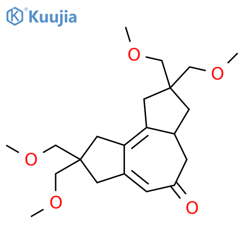 5H-Cyclopent[e]azulen-5-one,1,2,3,3a,4,7,8,9-octahydro-2,2,8,8-tetrakis(methoxymethyl)- structure