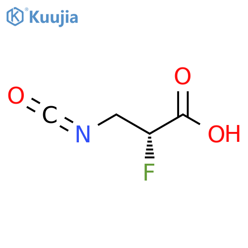 (2R)-2-fluoro-3-isocyanatopropanoic acid structure
