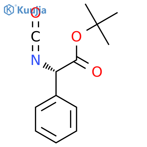 tert-butyl (2S)-2-isocyanato-2-phenylacetate structure