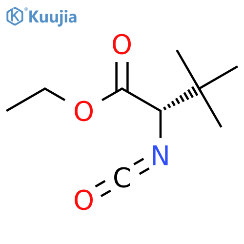 ethyl (2S)-2-isocyanato-3,3-dimethylbutanoate structure