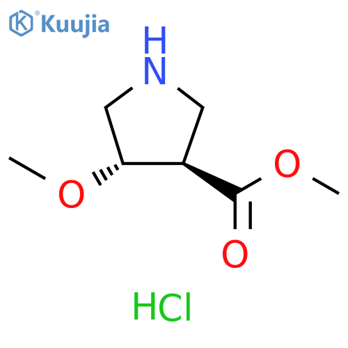 rac-methyl (3R,4S)-4-methoxypyrrolidine-3-carboxylate hydrochloride, trans structure