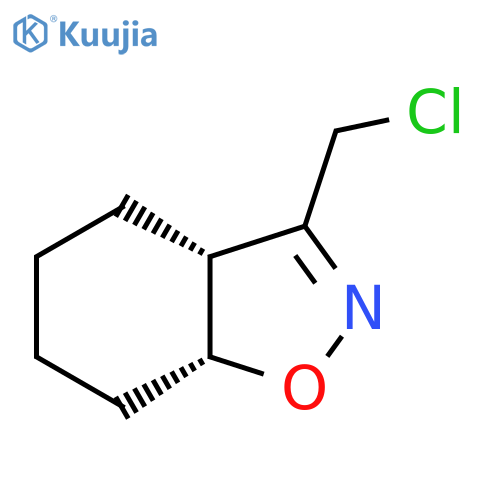 rac-(3aR,7aR)-3-(chloromethyl)-3a,4,5,6,7,7a-hexahydro-1,2-benzoxazole structure