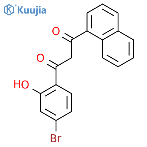 1,3-Propanedione, 1-(4-bromo-2-hydroxyphenyl)-3-(1-naphthalenyl)- structure