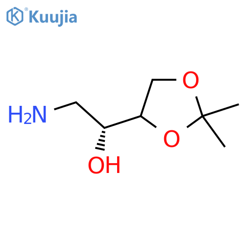 (1R)-2-amino-1-(2,2-dimethyl-1,3-dioxolan-4-yl)ethan-1-ol structure