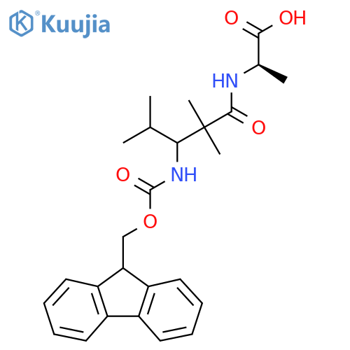 (2R)-2-3-({(9H-fluoren-9-yl)methoxycarbonyl}amino)-2,2,4-trimethylpentanamidopropanoic acid structure