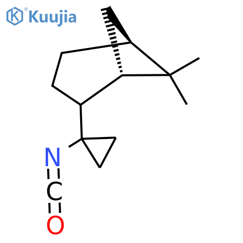 (1S,5S)-2-(1-isocyanatocyclopropyl)-6,6-dimethylbicyclo3.1.1heptane structure