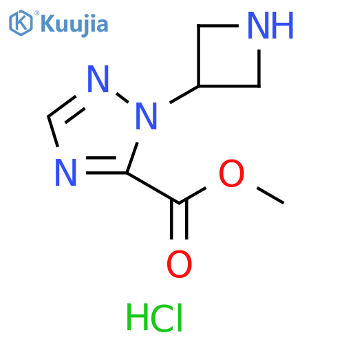 methyl 1-(azetidin-3-yl)-1H-1,2,4-triazole-5-carboxylate dihydrochloride structure