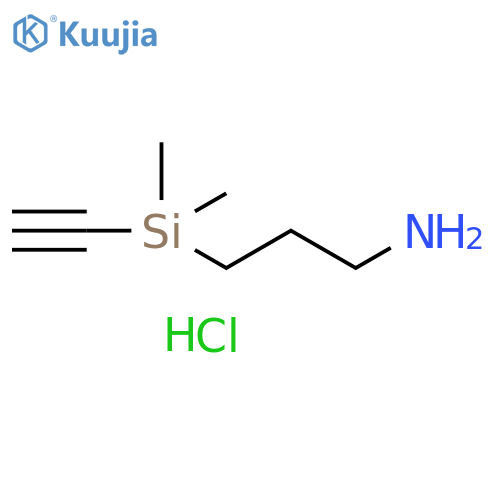 (3-aminopropyl)(ethynyl)dimethylsilane hydrochloride structure