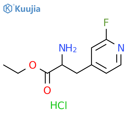 ethyl 2-amino-3-(2-fluoropyridin-4-yl)propanoate hydrochloride structure