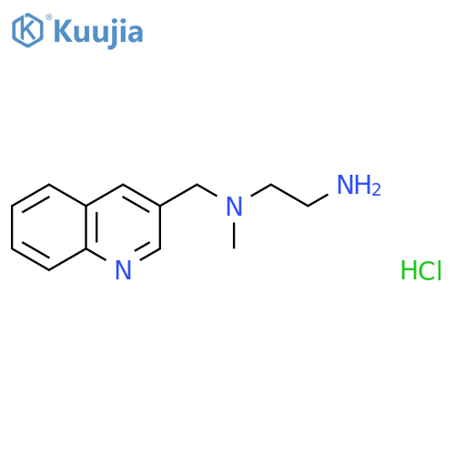 (2-aminoethyl)(methyl)(quinolin-3-yl)methylamine dihydrochloride structure