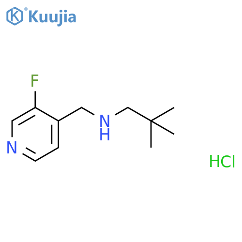 (2,2-dimethylpropyl)(3-fluoropyridin-4-yl)methylamine hydrochloride structure