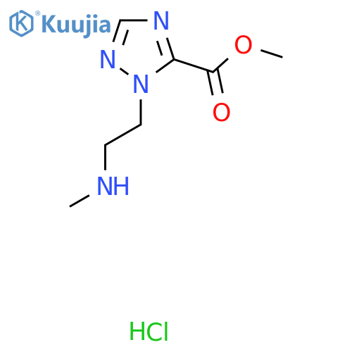 methyl 1-2-(methylamino)ethyl-1H-1,2,4-triazole-5-carboxylate hydrochloride structure