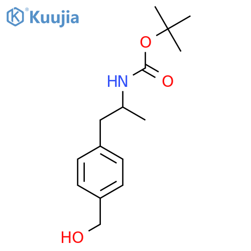 tert-butyl N-{1-4-(hydroxymethyl)phenylpropan-2-yl}carbamate structure