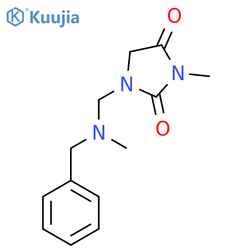 1-{benzyl(methyl)aminomethyl}-3-methylimidazolidine-2,4-dione structure