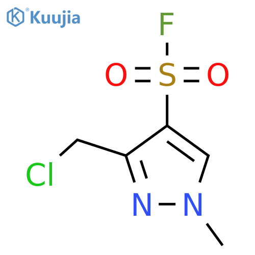 3-(chloromethyl)-1-methyl-1H-pyrazole-4-sulfonyl fluoride structure