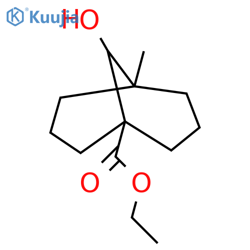 ethyl 9-hydroxy-5-methylbicyclo3.3.1nonane-1-carboxylate structure