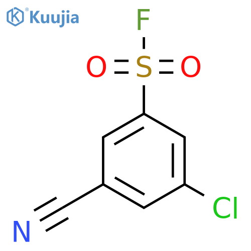 3-Chloro-5-cyanobenzene-1-sulfonyl fluoride structure