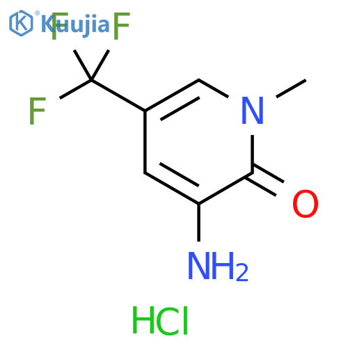 3-amino-1-methyl-5-(trifluoromethyl)-1,2-dihydropyridin-2-one hydrochloride structure